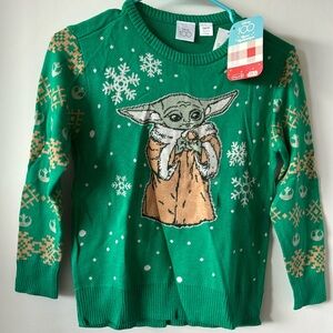 Disney Star Wars Baby Yoda Holiday Crew Sweatshirt